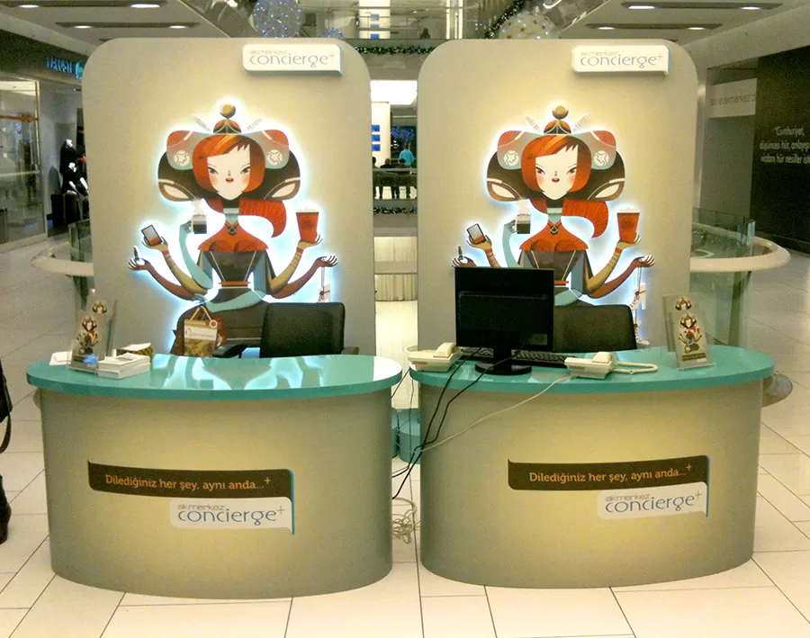 3d stand and display products